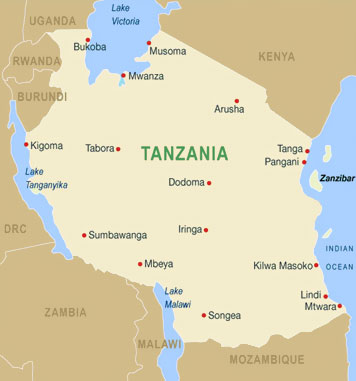 Tanzania Map